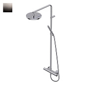 Ritmonio Shower System Душевая стойка: термостат, держ. для душа, шланг 150 см, цвет: черный хром 7ADN207BLX