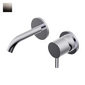 Ritmonio Diametro35 S Смеситель для раковины встраив., излив 13,3 см, внеш. часть, цвет: черный хром PR52AL201BLX