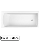 Whitecross Coin Ванна из Solid Surface встраиваемая 165x75 см, с щельев. перел., цвет: белый матовый 0224.165075.200