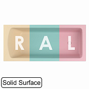 Whitecross Coin Ванна из Solid Surface встраиваемая 170x75 см, с щельевым перел., цвет: RAL матовый 0224.170075.2XXXX