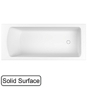 Whitecross Coin Ванна из Solid Surface встраиваемая 175x75 см, с щельев. перел., цвет: белый матовый 0224.175075.200