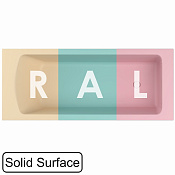 Whitecross Coin Ванна из Solid Surface встраиваемая 180x75 см, с щельевым перел., цвет: RAL матовый 0224.180075.2XXXX