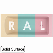 Whitecross Coin Ванна из Solid Surface встраиваемая 180x80 см, с щельевым перел., цвет: RAL матовый 0224.180080.2XXXX