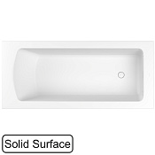 Whitecross Coin Ванна из Solid Surface встраиваемая 180x80 см, с щельев. перел., цвет: белый матовый 0224.180080.200