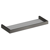 Gessi Inverso/Rettangolo Полка-решетка подвесная 61,5 см, цвет: black metal brushed PVD 20950#707