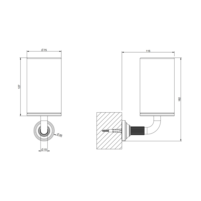 Gessi Venti20 Стакан подвесной, композитный, цвет: brushed brass PVD 65407#727