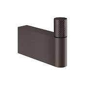 Gessi Habito Diamantato Крючок для полотенец одинарный, подвесной, цвет: black metal brushed PVD 70623#707