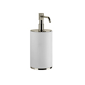 Gessi Venti20 Дозатор для жидкого мыла настольный, композитная колба, цвет: nickel PVD 65437#720