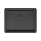 Paulmark Next Кухонная мойка нержавеющая сталь 58х44 см, цвет: матовый черный PM215844-MBN