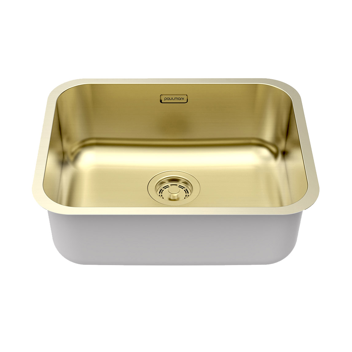 Paulmark Vello  Кухонная мойка нержавеющая сталь 53,3х43,3 см, цвет: светлое золото VE53-LG