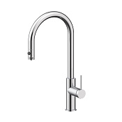 Paulmark Galant Смеситель для кухни с выдвижным изливом и возм. подкл. фильтра, цвет: брашир. сталь Ga213077-BS