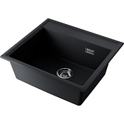 Omoikiri Daisen 57-BL Кухонная мойка из Artgranit 57x51 см, цвет: черный 4997308
