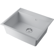Omoikiri Daisen 60-WH Кухонная мойка из Artgranit 60x51 см, цвет: белый 4997522