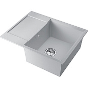 Omoikiri Daisen 65-WH Кухонная мойка из Artgranit 65x51 см, оборачиваемое крыло цвет: белый 4997523