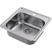 Omoikiri Notoro 48-SI Кухонная мойка из нержавеющей стали 48.5x48.5 см, цвет: silver matt 4997437