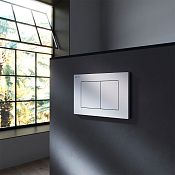 Am.Pm PrimeFit S Кнопка смыва для унитаза, 2 режима, пластик, цвет: белый глянцевый I090201