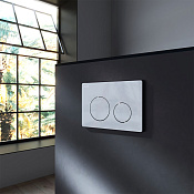 Am.Pm PrimeFit L Кнопка смыва для унитаза, 2 режима, пластик, цвет: хром глянцевый I090151