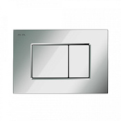 Am.Pm ProC Кнопка смыва для унитаза, 2 режима, пластик, цвет: хром глянцевый I070251