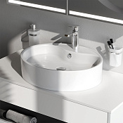 Am.Pm Func Раковина накладная 56x46x14 см, без перелива, цвет: белый глянцевый M8FWCC20561WG