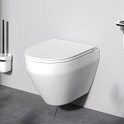 Am.Pm Spirit V2.0 Унитаз подвесной 36,5x48,5 см, безободковый, цвет: белый матовый C701700MWSC