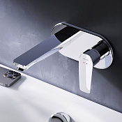 Am.Pm Gem Смеситель для раковины встр. с внутренней частью, излив 18,7 см, цвет: хром глянец F90A72200