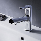 Am.Pm X-Joy S Смеситель для раковины с выдвижным изливом, без донного клапана, цвет: хром глянец F85B02900