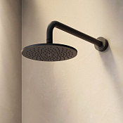 Am.Pm Gem Верхний душ d22 см, 1 вид струи, без кронштейна, цвет: черный матовый F0590022