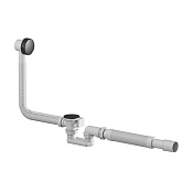 Am.Pm Слив-перелив для ванны полуавтоматический, цвет: черный матовый W90A-000-OflB