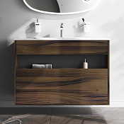 Am.Pm Func Тумба под раковину 100,8х49х70h см, подвесная, 1 ящик и ниша, цвет: темное дерево M8FFUX1001OF