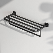 Am.Pm Func Полка для полотенец 60х23,5 см, подвесная, цвет: черный матовый A8F37722