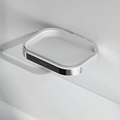 Am.Pm Func Мыльница со стеклянной чашей, подвесная, цвет: хром глянцевый A8F34200