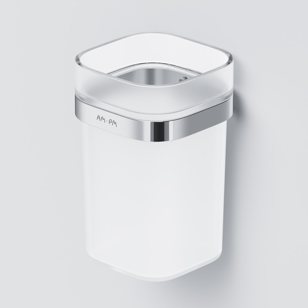 Am.Pm Func Стакан подвесной, стеклянный, цвет: хром глянцевый A8F34300