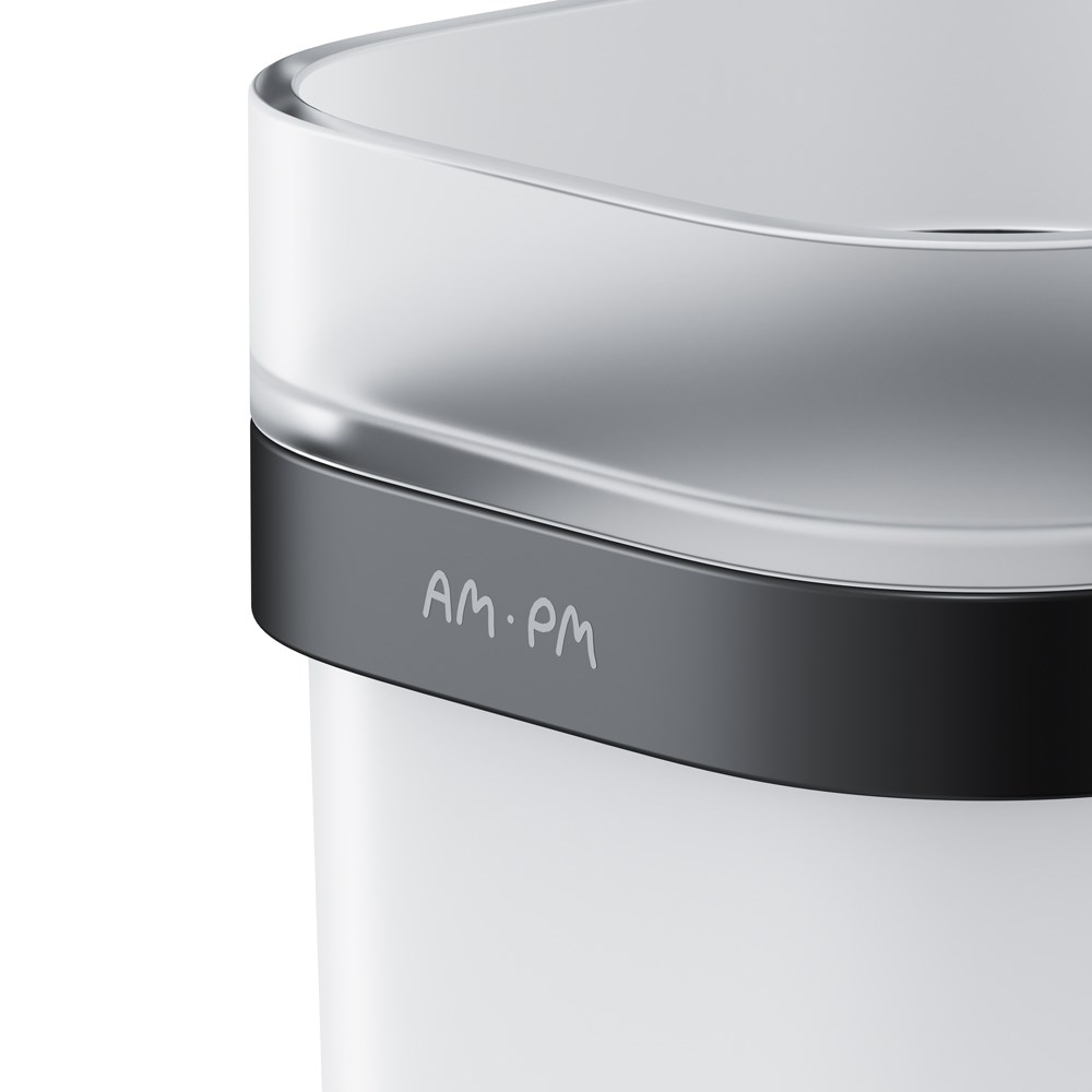 Am.Pm Func Стакан подвесной, стеклянный, цвет: черный матовый A8F34322