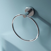 Am.Pm X-Joy Полотенцедержатель круглый d15,5 см, подвесной, цвет: хром глянцевый A85A34400