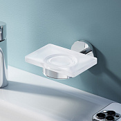 Am.Pm X-Joy Мыльница со стеклянной чашей, подвесная, цвет: хром глянцевый A85A34200