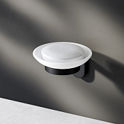 Am.Pm X-Joy Мыльница со стеклянной чашей, подвесная, цвет: черный матовый A8434222