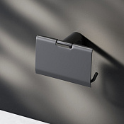 Am.Pm X-Joy Держатель туалетной бумаги с крышкой, подвесной, цвет: черный матовый A84341422