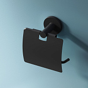 Am.Pm X-Joy Держатель туалетной бумаги закрытый, подвесной, цвет: черный матовый A85A341422