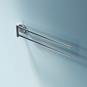 Am.Pm X-Joy Полотенцедержатель 39 см, подвесной, поворотный двойной, цвет: хром глянцевый A85A32600