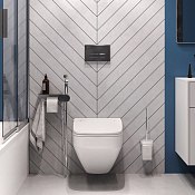 Am.Pm Inspire V2.0 Унитаз подвесной 39x55 см, с гигиеническим душем, сиденье, цвет: белый глянцевый CK50H0603W