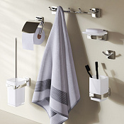 Am.Pm Gem Набор аксессуаров: мыльница, стакан, набор крючков, держатель бумаги, цвет: хром глянцевый AK90D1806W