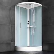 Am.Pm X-Joy Душевая кабина 90,5х205h см, универсал., стекло прозрачное 4 мм, цвет: белый глянцевый W88C-401-090WT