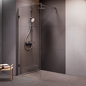 Am.Pm X-Joy Душевое ограждение walk-in 80,1х195h см, прозрачное 6 мм, цвет: хром матовый W94WI-80-F1-MTE