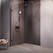 Am.Pm X-Joy Душевое ограждение walk-in 120,4х195h см, прозрачное 6 мм, цвет: хром матовый W94WI-120-F1-MTE