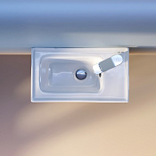 Am.Pm X-Joy Раковина накладная 44х25 см, с переливом, цвет: белый глянец M85AWCC0452WG64