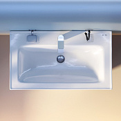 Am.Pm X-Joy Раковина накладная 78,5х45 см, с переливом, цвет: белый глянцевый M85AWCC0802WG64