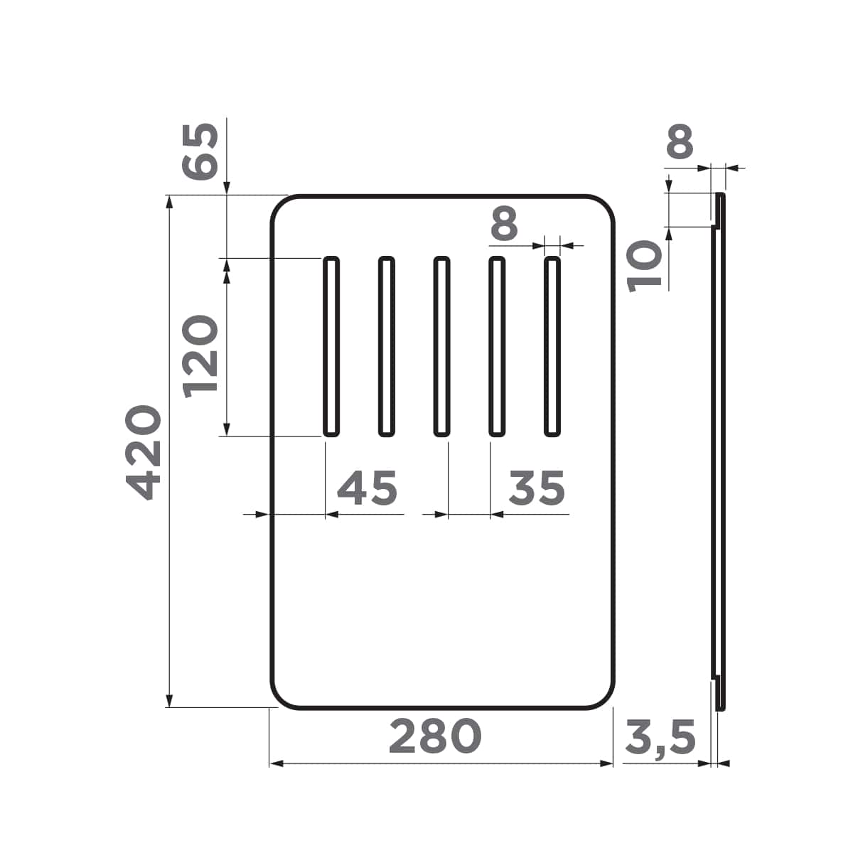 Omoikiri CB-Yamakawa-GB Разделочная доска цвет: графит 4999149
