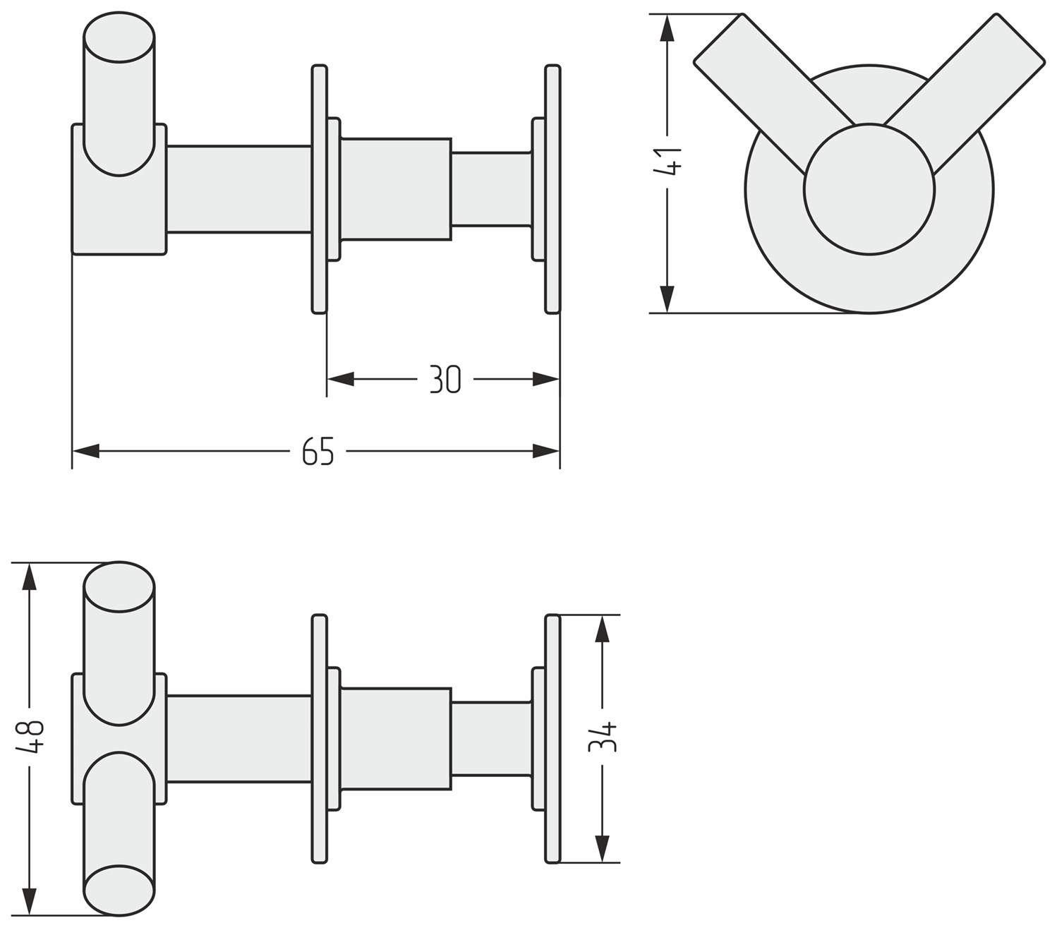 Сунержа Виват Крючок двойной подвесной для полотенцесушителя, нержавеющая сталь, цвет: без покрытия 00-2010-0005