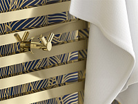 Сунержа Виват Крючок двойной подвесной для полотенцесушителя, нержавеющая сталь, цвет: шампань 020-2010-0005