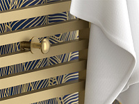 Сунержа Линза Крючок подвесной для полотенцесушителя, нержавеющая сталь, цвет: золотой шёлк 32-2010-0007